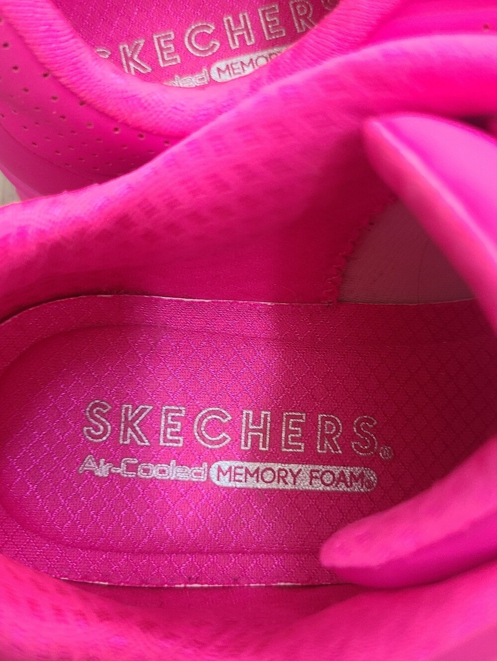 Skechers Hot Pink Memory Foam Sneakers Size 8 - Picture 5 of 10